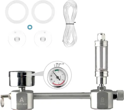 Produktbild von Aquarium DIY CO2-Generatorsystem Kit CO2-Generatorsystem mit Blasenzaehler und Rue ckschlagventil Kohlendioxid-Reaktorsatz fue r Pflanzen Aquarium