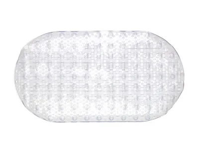 Zdjęcie produktu dla Mata do kąpieli, antypoślizgowa, PVC przezroczysta 66x36cm