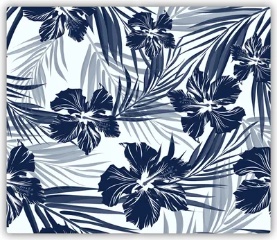 Produktbild von Tulup Glas Herdabdeckplatte Glaskeramikkochfeld-Abdeckung Spritzschutz Glasabdeckplatte Kochplattenabdeckung und Schneidebrett - Einteilig - 60x52 cm Tropische Blumen