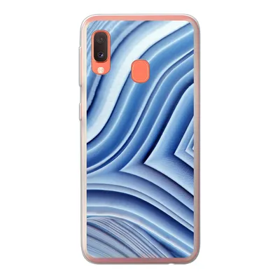 Produktbild von MuchoWow® Handyhülle Schutzhülle Hülle für Samsung Galaxy A20e Natursteine - Muster - Blau Silikon Softcase Handy Hülle - Abdeckung