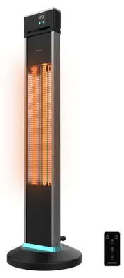 Produktbild von Cecotec ReadyWarm 2000, Elektrischer Halogen-Raumheizer, Halogen gas, IP34, Draußen, Flur, Schwarz