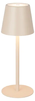 Produktbild von Dehner Akku-Leuchte Dyan Ø11 x H30 cm – LED Tischleuchte, dimmbar 3 Stufen, warmweiß, USB-C, Beige