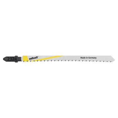 Obrázok produktu pre Wolfcraft 2324000 Listy do priamočiarej píly HCS 130 mm s T stopkou 1 ks.