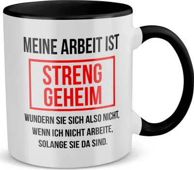 Produktbild von 22Feels Lustige Tasse Büro Humor Wichtelgeschenk Spruch Geschenk Arbeitskollege Kaffeetasse Witzig Männer Frauen Haferl Geburtstag Weihnachten (Weiss-Schwarz)