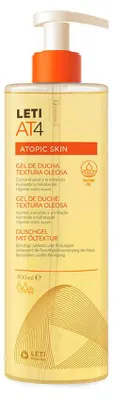 Imagen del producto de LETIAT4 Gel de ducha para piel atópica, con textura ligera, 400 ml