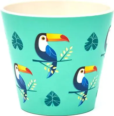 Image de Tasse à espresso 90 ml – motif toucan tropical