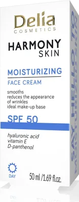 Obrázek produktu pro DELIA HARMONY SKIN Hydratační krém na obličej SPF 50