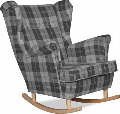 Produktbild von Family Meble Schaukelsessel Winston Relaxsessel Skandinavisch Bequemer Ohrensessel Loungesessel Fernsehsessel Für Wohnzimmer Schlafzimmer Grau