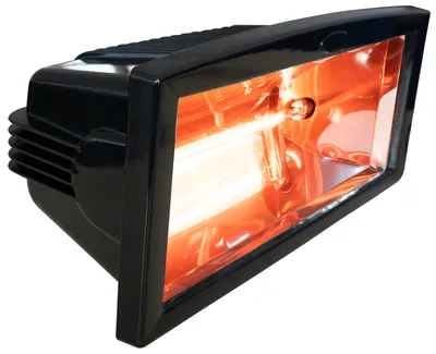 Immagine prodotto di BRUBAKER riscaldatore radiante a infrarossi IP54 riscaldatore per patio riscaldatore radiante 1300 watt elettrico nero
