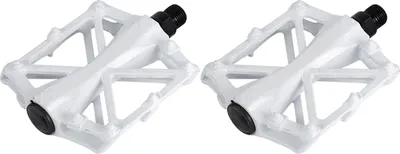 Produktbild von 2 x Leichtes stabiles Platbike Aluminium -Straßenlagerpedale (weiß)