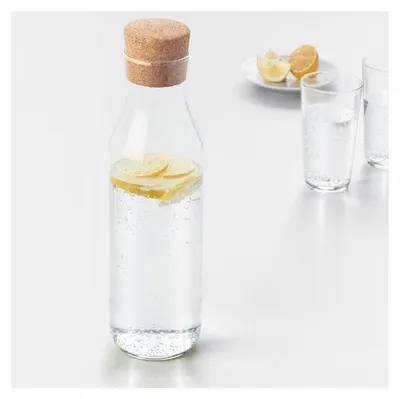Image de Carafe avec bouchon IKEA 365+ en verre 1 L