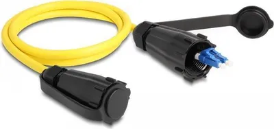 Image de DELOCK LWL Kabel LC Duplex zu LC Duplexmit Verschlusskappe