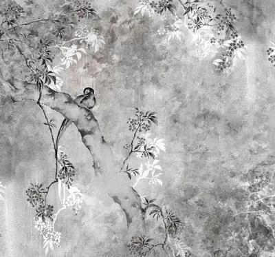 Produktbild von Sanders & Sanders Fototapete Vögel Grau 300 x 280 cm