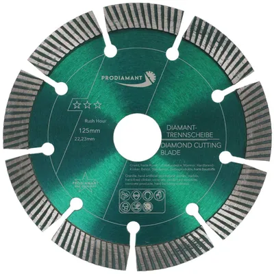 Obrázek produktu pro PRODIAMANT Diamantový řezací kotouč 125 mm pro beton a tvrdé materiály RushHour