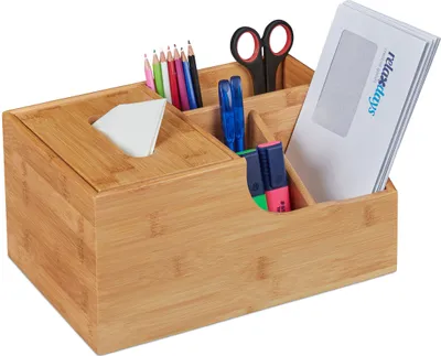 Produktbild von relaxdays Büro Organizer mit Tücherbox