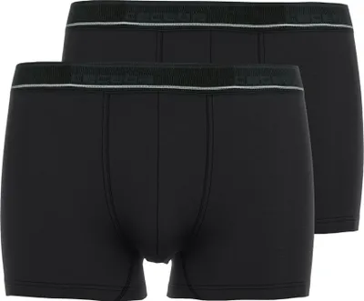 Zdjęcie produktu dla Męskie bokserki CECEBA, 2-pak - długie spodnie, bielizna, logo, jednokolorowe czarne XL