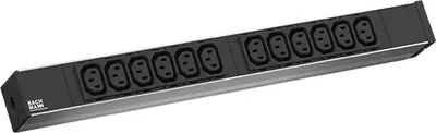 Obrázek produktu pro Bachmann LOCKABLE - Prodlužovací kabel (montáž do racku) - 12 výstupních konektorů - 1U - 48,3 cm (19") (333.616)
