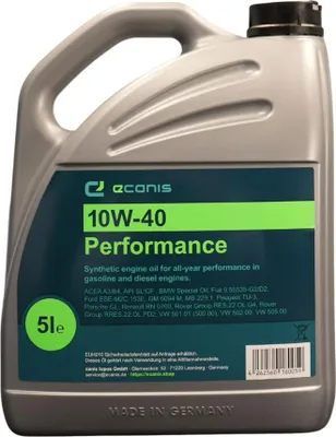 Produktbild von Motoröl 5 Liter 10W-40 A3/B4 SL/CF ECANIS Performance syn. für diverse PKW