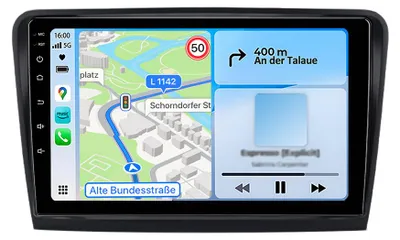 Obrázek produktu pro 10" 6+128GB Android autorádio pro Škoda Superb II Estate 3T 2008-2013 Bezdrátové CarPlay Android Auto 4G WiFi GPS Navi 8Kern RDS DSP DAB+ BT