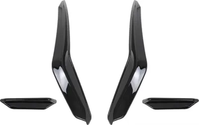 Image de Pare-chocs Ailerons latéraux pour VW Golf 8 Mk8 MQB GTI / R-Line 20+ Noir brillant.
