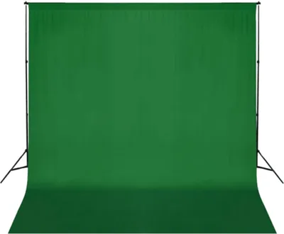 Immagine prodotto di vidaXL Sfondo fotografico senza supporto Verde cotone 300x300 Croma-Key