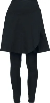 Produktbild von RED by EMP Damen schwarze Basic Leggings mit integriertem Rock S