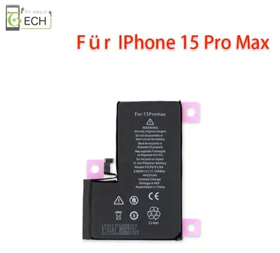 Produktbild von Ersatz Akku für iPhone 15 Pro Max inkl Kleber 4850mAh Accu Batterie Battery