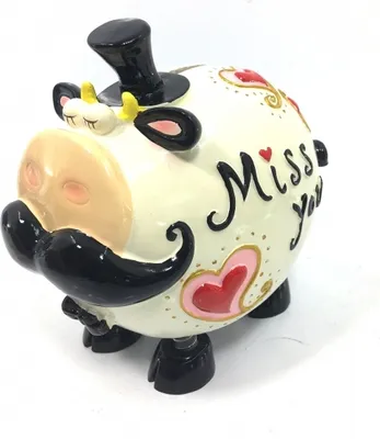 Produktbild von Sparschwein - Miss You - Creme