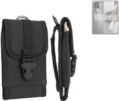 Produktbild von K-S-Trade Holster Handy Hülle kompatibel mit Oppo Reno10 Pro+ Holster Handytasche Gürtel Tasche Schutz Hülle Robust Outdoor schwarz