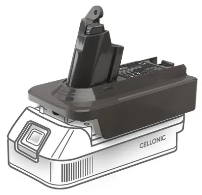 Image de CELLONIC Adaptateur de batterie compatible avec DeWalt 18V-20V / Milwaukee 18V Convertisseur compatible avec Dyson V6