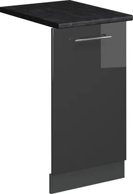 Produktbild von Geschirrspülblende Vicco Fame-Line Anthrazit Hochglanz 45 cm , AP Anthrazit, Model 54594