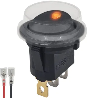 Produktbild von ProRide Wippschalter ON/OFF KCD2-12, 3-polig, 12 V/20 A, orange LED