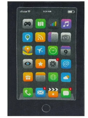 Obrázek produktu pro Detexpol Dětský ručník 30x50 Telefonní smartphone grafitový 1149 dětské bavlněné emotikony