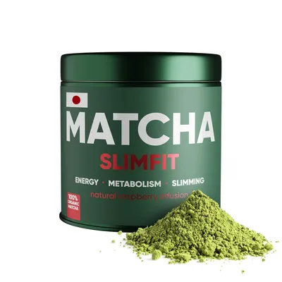 Produktbild von Matcha Tee Slimfit - Premium Japanischer Organischer - Stoffwechsel Anregend - 100% Natürlich | WOW TEA
