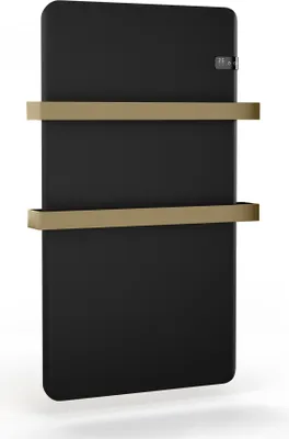 Produktbild von Blumfeldt Infrarotheizer 500 W - Wandmontage, IP24, Mit Thermostat & App-Steuerung, Touch-Panel, Timer, Für Badezimmer, Heizt & Wärmt Handtücher, Schwarz, 0-37 °C, Für Räume bis 10 m²