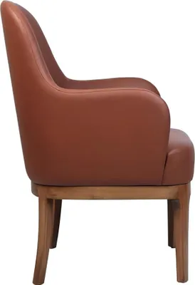 Produktbild von Brauner Wohnzimmer Sessel Designer Einsitzer Luxus Lehnstuhl Stühle