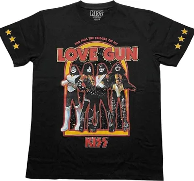 Productafbeelding van Kiss, Love Gun, Stars, Black M, T-shirt