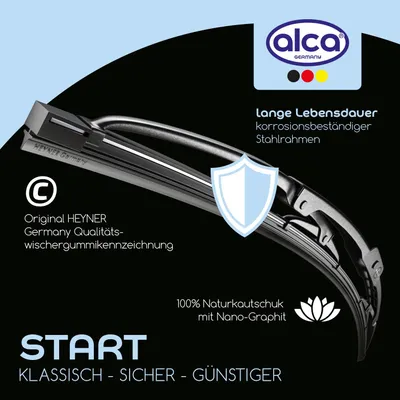 Obrázek produktu pro alca® Stěrač čelního skla ideální pro JEEP WRANGLER III (06.2006 - 10.2017) START, kloubový stěrač, klasický