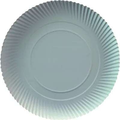 Produktbild von 50 Pappteller rund FF Ø 30 x 3 cm weiß – Imbissteller, Kuchenteller