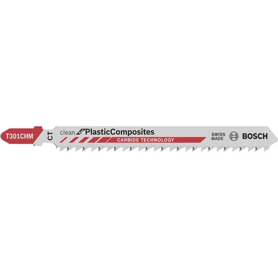 Produktbild von Bosch 2608667450, Stichsägeblatt, Leitung, Kunststoff, Profil, Hartmetall, 3,3 mm, 11,7 cm, 3 Stück(e)