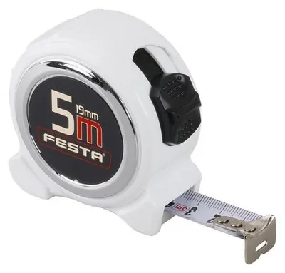 Obrázek produktu pro Metr svinovací FESTA 5mx19mm BÍLÝ 11259