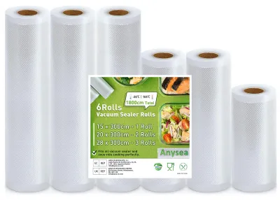 Productafbeelding van Anysea vacuümzakken, vacuümfolie, vacuümzakken voor voedsel, vacuümfolie rollen