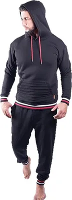Produktbild von Brandneu Schicker Jogginganzug CARISMA CRM0105 Schwarz mit Kapuze M