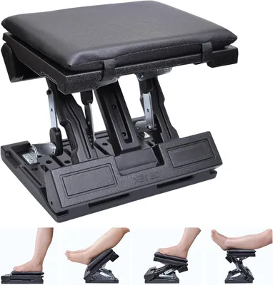 Verstellbare Fußstütze mit Massageperlen, klappbar, ergonomisch