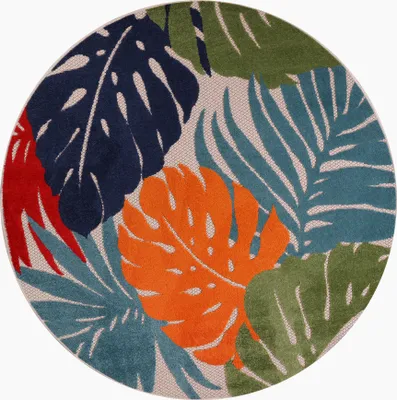 Produktbild von Teppich FLORAL 9024 MULTI 200x200 RUND
