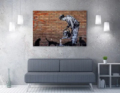 Produktbild von Wallity, WY50- BRS1199, Bunt, Leinwandbilder, 50 x 70 cm, 50% Baumwolle / 50% Polyester