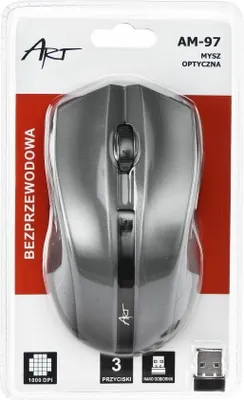 Obrázek produktu pro SCHNURLOSE-OPTISCHE MAUS USB AM-97 stříbrná