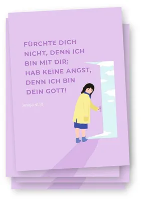 Produktbild von Postkarte zur Jahreslosung 2027 - 10 Karten im Set