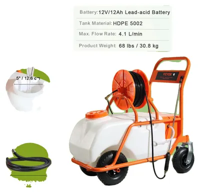 Image de Pulvérisateur de pelouse à batterie, pompe électrique, capacité de 15 gallons (60 l)