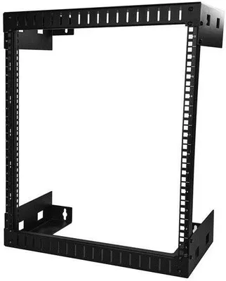 Obrázok produktu pre StarTech.com RK12WALLO, Nástenný regál, 12U, 90 kg, Koľajnice racku, 8,6 kg, Čierna